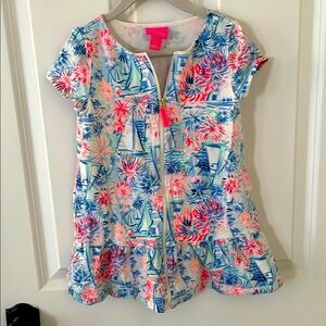 Lilly Pulitzer firework and Sailboat Print swim coverup
